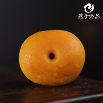 (Swallow Zhen Pin) 17 64g Natural Old Beeswax Pendant Chicken Oil Yellow Necklace