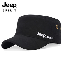 JEEP jeep hat mens flat hat winter warm thick section middle-aged and elderly dad hat peaked cap
