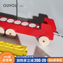 OUYOULIFE creative designer platoon metal car housing ins wind 6-hole position power socket decoration case