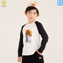 Annel counter 2021 autumn new mens big boy round neck long-sleeved sweater T-shirt AB131705