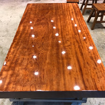 Size: 160-84-10 5 bar flowers large plate solid wood log red wood tea table tea table desk boss table