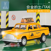  Pullback alloy model car Taxi taxi Classic Ford Thunderbird car model childrens toy car gift