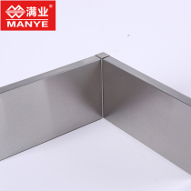 Non-base brushed stainless steel skirting line Black Mirror rose gold waterproof mildew proof floor foot metal accessories