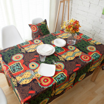 Factory direct sale Bohemia Mediterranean linen square meal cotton table cloth tea table cloth cloth cover cloth