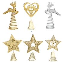 Christmas tree top star decoration love elk five-pointed