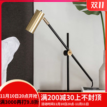 Postmodern Creative hardware living room stage lamp book bedroom bedroom bedroom designer desk lamp