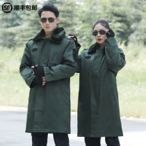 Military cotton coat male Winter thick long cold camouflage cotton cotton jacket waterproof wind and warm coat security cotton coat