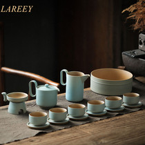 LAREEY day style Zen Serve tea suit blue classic fine pottery home office minimalist teapot tea cup