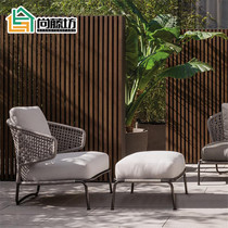 Outdoor Courtyard Sofa single chair Soft Balcony Rattan Sofa Villa Patio chair Fujitsu Light House Chair Manufacturer Direct
