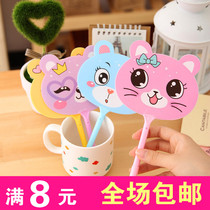 Creative small gift wholesale below 1 yuan promotional activities advertising fan pen kindergarten DIY gift custom LOGO