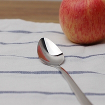 Export 18 10 stainless steel baby spoon scraping apple mud spoon fruit mud spoon dessert spoon with teeth