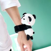 Commemorative gifts Childrens holiday gifts Creative gifts Wrist pop circle doll cartoon panda pat with decoration