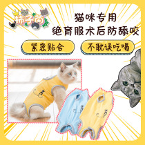 (Persimmon fungus) cat clothes female cat sterilization clothes surgical clothes weaning clothing soft thin anti-bite