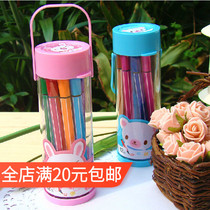 Hand Bucket South Korea Creativity Mini Hobby Colourful Watercolor Pen 1991-1218 24 36 Color Bucket
