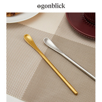ogonblick304 stainless steel mixing rod coffee small spoon ice spoon mixing spoon mixing stick honey spoon