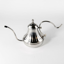 304 stainless steel hand-made coffee pot Hand-made pot Fine mouth pot Royal Court pot 420ml silver drip pot