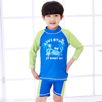 Boys swimsuit split long sleeve swimsuit Childrens swimsuit