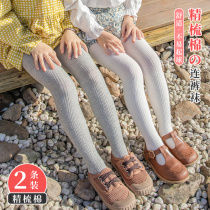 Baby bottling socks Spring and Autumn Thin Cotton Girls Pantyhose Pure Color Wear Childrens Pantyhose