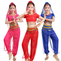 Indian Dance Clothing Female Xinjiang Dance Children Indian Dance Clothing Belly Dance Clothing Young Childrens Dance Clothes