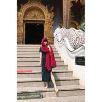 Tu Yue original mulberry silk scarf women autumn and winter cloak shawl large size 3m long silk silk scarf travel sunscreen