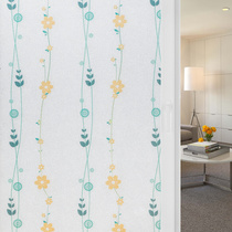 Window frosted glass sticker transparent toilet bathroom anti-peep shading film window pattern paper anti-light