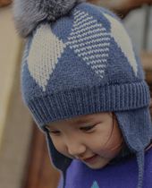 Mongolia goyol cashmere childrens cap thin and warm prism of the thin - shelf minor soft button