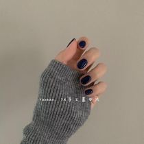 Small Red Book Beauty Chia Tablets Finished Phototherapy Wear Chia Autumn Winter Giant White Deep-sea Blue Fake Nail Patch INS