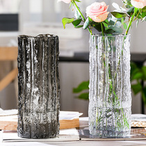 Net Red Nordic Ins Wind Extreme Freezing Vase Transparent Hydroponic Living Room Table Flower Arrangement Decoration Water Raising Flowers Bottle Pendulum Pieces