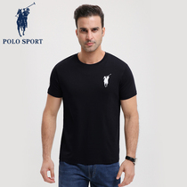 Polo Sport mens short sleeve T-shirt summer new in the trend of half sleeved cotton European and American pure color thin coat