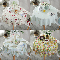Field Garden Wind Roundtable Table Bubbuyi cotton linen small fresh ins round Chinese home Broken Flowers table Round cloth table cloth