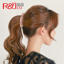 Korean large banana clip vertical clip hair accessories rhinestone non-slip ponytail clip hairpin Korean headdress hairclip adult