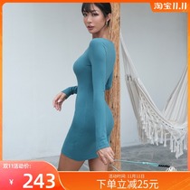 ITSNIKAR Smart city series long sleeve dress European and American slim sexy skinny dress women