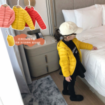 Girls Down Cotton Suit 2020 New Children Light and Thin Joker Cotton Clothes Small Children Winter Baby Autumn Jacket