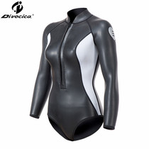 Divecica diving garden family new girls diving socks over the knee 3mm bikini wetsuit swimming show long legs