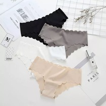 Mi Erjia simple high-end sense of seamless underwear ice silk lace design no bondage comfortable and breathable M L