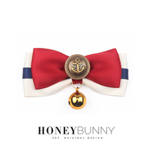 College Series Yellow Rabbit Rabbit Collar Tie Dog Bell Kitty Neckline Cat Neckline checkered butterfly knot Pet Ornament