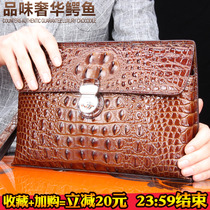 Thai Avocado Leather Handbag Male Wallet Big Money Envelope Bag Genuine Leather Business Hand Grab Bag Avocado Leather Leisure Tide Bag