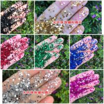 7 colors into 3mm small star sequins Mixed color non-porous five-pointed star scattered pieces Slime filled beads DIY small sequins