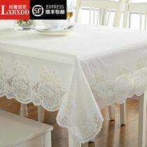 LXRXDD tablecloth waterproof round table square rectangular Blaise PVC plastic European tea table cloth