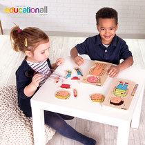 Germany beleduc boy girl multi-layer three-dimensional puzzle toy Childrens human body structure Body parts cognition