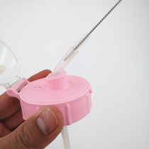 Japanese baby bottle lengthened straw Brushed baby Childrens water glasses slim catheter cleaning brush 2 clothes 16cm