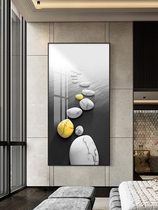 Stone to run Xuanguan Decorative Painting Corridor Vertical version hanging painting modern minimalist aisle fresco Nordic Living room painting upscale