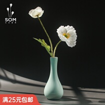 Ceramic Vase Fittings Flower Settings Creative Flower Household Mini Love fresh small vase green ceramic decoration