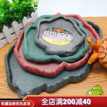 American ZOOMED reptile TORTOISE LIZARD FEEDING basin DRINKING plate Low water basin EATING plate LUMINOUS water basin NOCTURNAL climbing pet