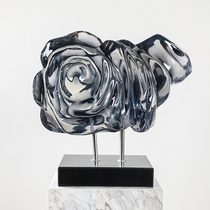 Imitation resin ornaments metal art hotel model room dining room bedroom soft decoration modern style sculpture