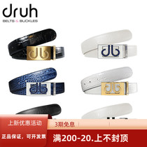 Druh golf belt mens casual fashion leather belt golf belt can be cut gift box