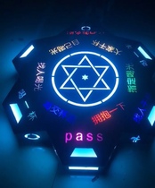 Bar Led Luminous Wine Seat Creative Lucky Turntable Game Nightclub KTV Atmosphere Props Wine Towine Rack Rack Red Wine