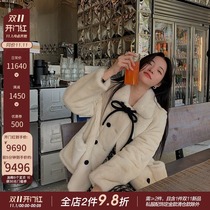 CC fur Nougat new imported purple grade mink coat mink fur coat female winter