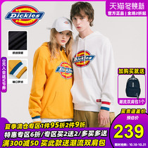 Dickies hooded sweater men Dix Tide brand print autumn new sports pullover plus velvet hoodie women