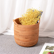 Net red storage basket Vietnam autumn rattan straw dirty clothes storage basket basket toy storage basket laundry basket dirty clothes bucket